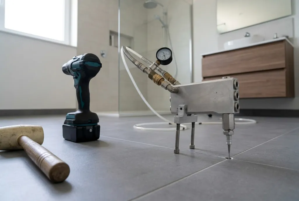 Kitbedrijf Nieuw-Vennep – holle tegels injecteren